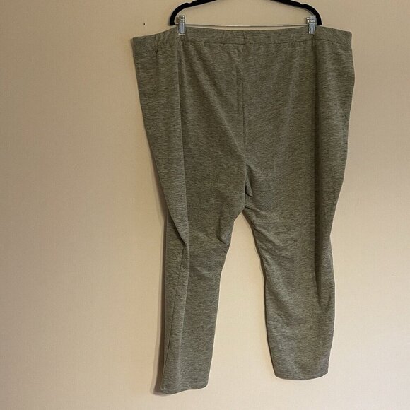 Susan Graver Weekend Women 4X Rustic Olive Heather Jersey Knit Leggings NWOT - Picture 5 of 9